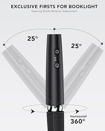 Miniatura 3 de Luz de lectura para el cuello, luz de libro para leer en la cama ajuste de ejes de dirección, brazo de silicona flexible, luz LED recargable de