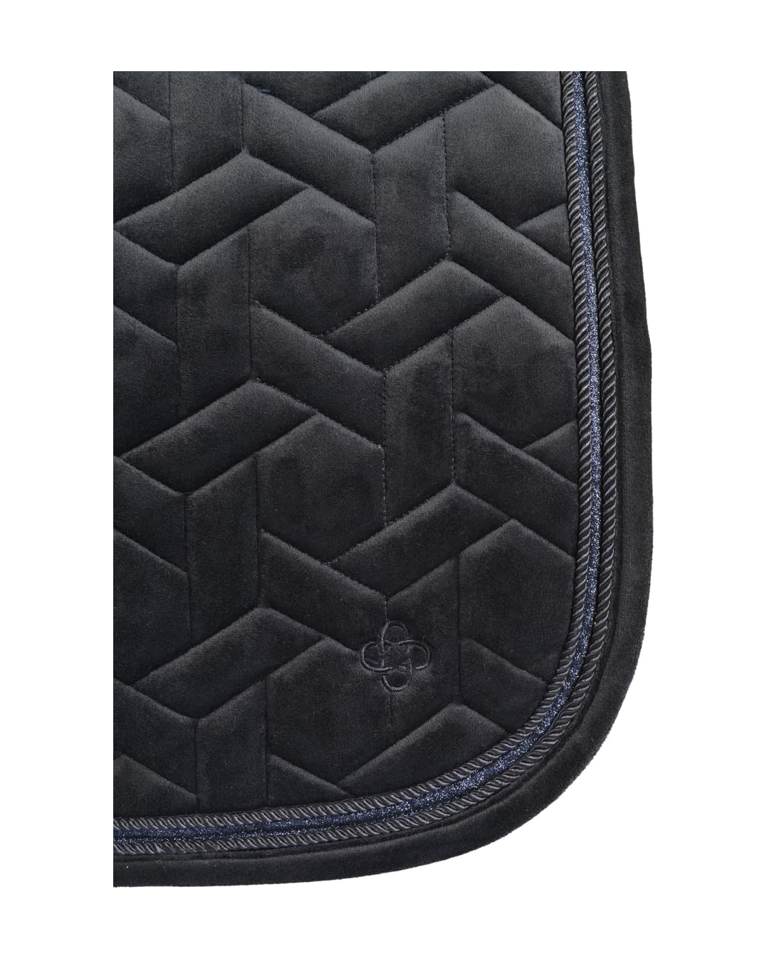 4Horses Schabracke Swansea, Elegante Sattelunterlage mit Coolmax-Futter, Schaumstoffpolsterung, Polyfill und sicherem Gurthalt
