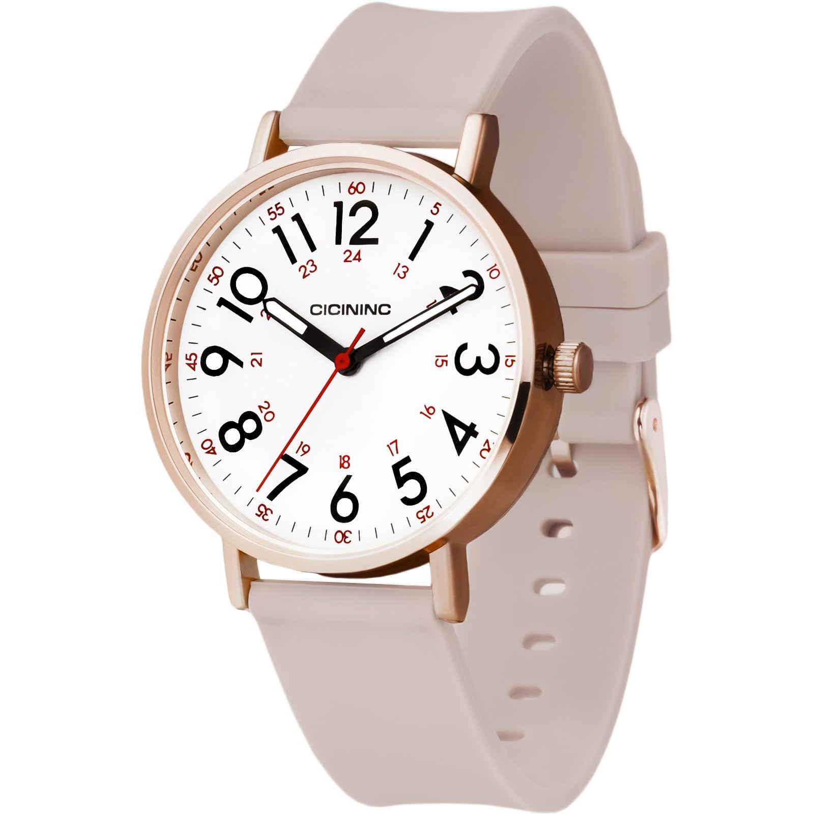 Watch with Second Hand for Nursing Women | Analog | Military Time