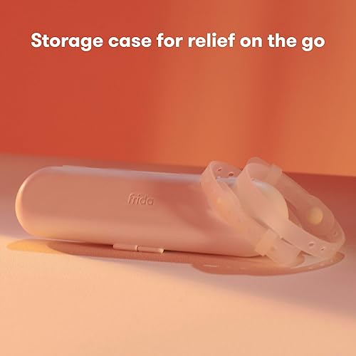 Miniatura 6 de Frida Mom Bandas de náuseas para alivio de náuseas matutinas, soporte 24/7 a través de terapia de punto de presión, incluye 2 bandas y estuche de