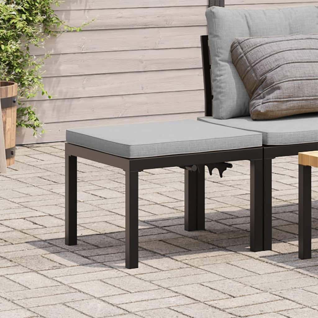 Festnight Garden Stool Garden Lounge Set Metal Footstool Footrest Balcony Lounge Small Garden Lounge Furniture Outdoor Balcony Furniture Patio Furniture Garden Furniture Lounge Furniture