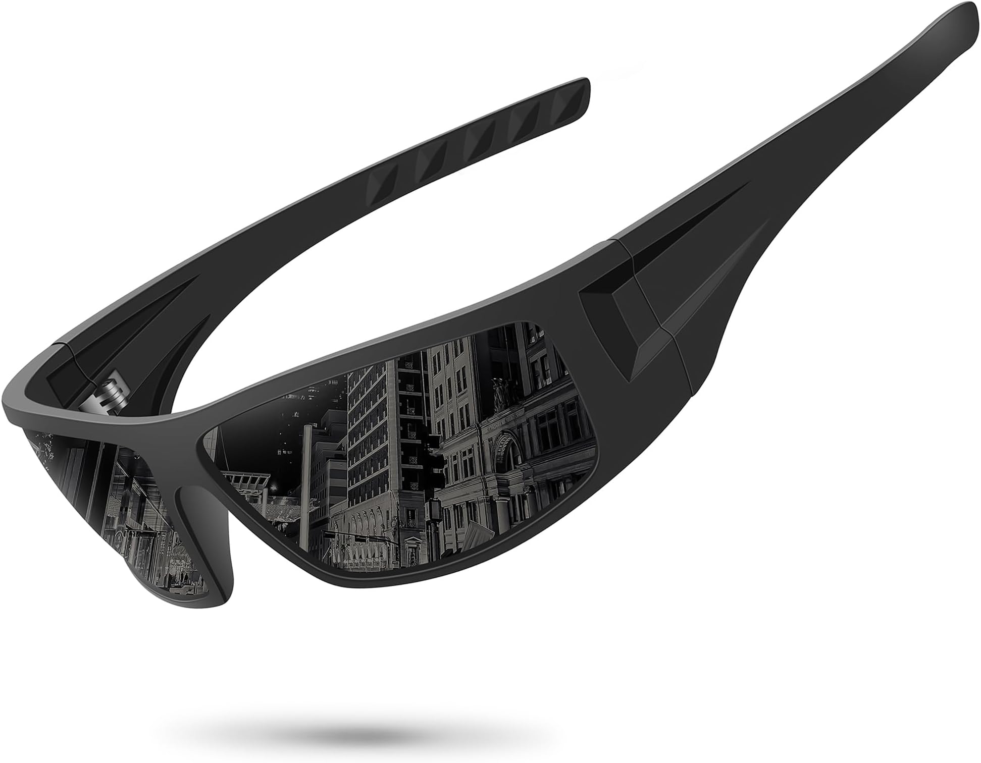 Polarized Sports Sunglasses for Men Women Unbreakable Frame Cycling Fishing Wrap Around Sunglasses UV400 Protection