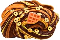 Vista 2 de Mini Waffles y Slime de Jarabe (PERFUMADO) Slime Hecho a Mano Hippocampe Slimes (4OZ)