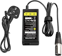 ARyee 28V 24V 2A Mobility Scooter Charger, 3 Pin XLR Connector Battery Charger for 24V Lead Acid Battery Electric Scooter Electric Bike Electric Wheelchair Hoverbord