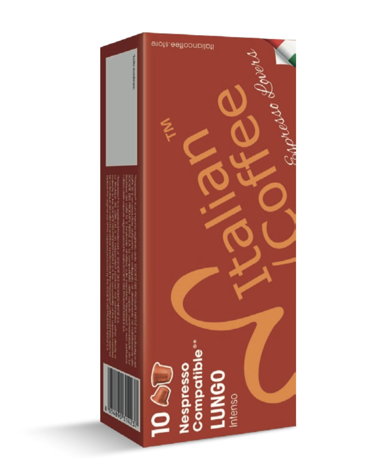 Italian Coffee for Espresso Lovers pods compatible with Nespresso Original machines, Italian Expresso capsules (100 Lungo regular pods, 100 Count (Pack of 1))