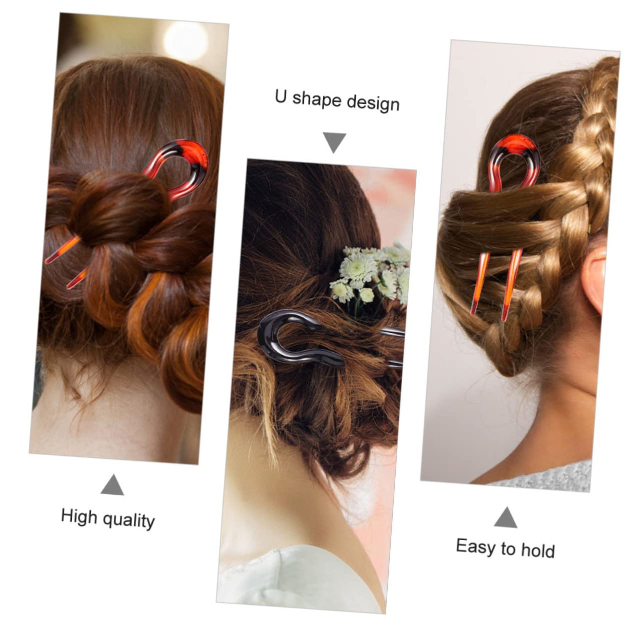 Abaodam 18stücke Leopard Haarspangen U-förmige Haarnadeln Für Damen Rutschfeste Haarforken Aus Resin Für Hochsteckfrisuren Elegante Haarschmuck Für Jedes Outfit