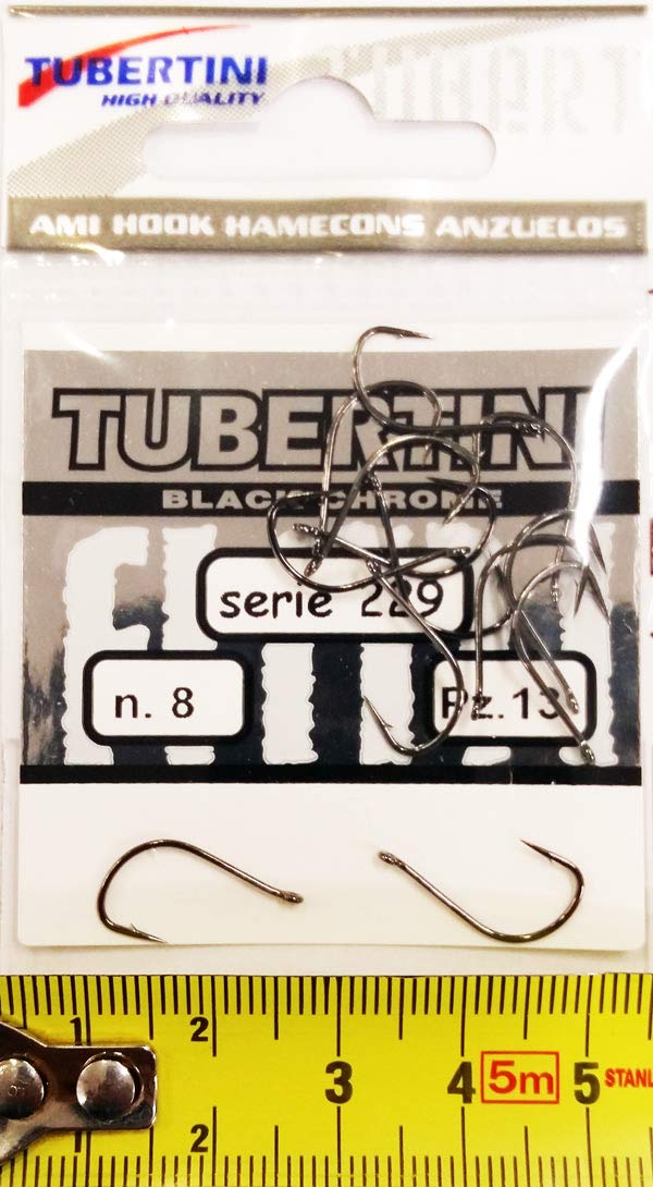 Amo Tubertini Serie 229 N.8 - Black Chrome, Gambo Medio, Per Pesci Grossi, Surf Casting - Foto 2