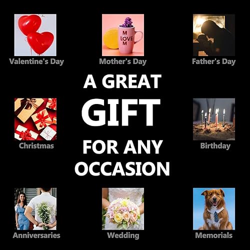 Miniatura 8 de Arokimi 3D Corazón de cristal foto grabado láser personalizado imagen cristal para boda y regalo de cumpleaños (pequeño)