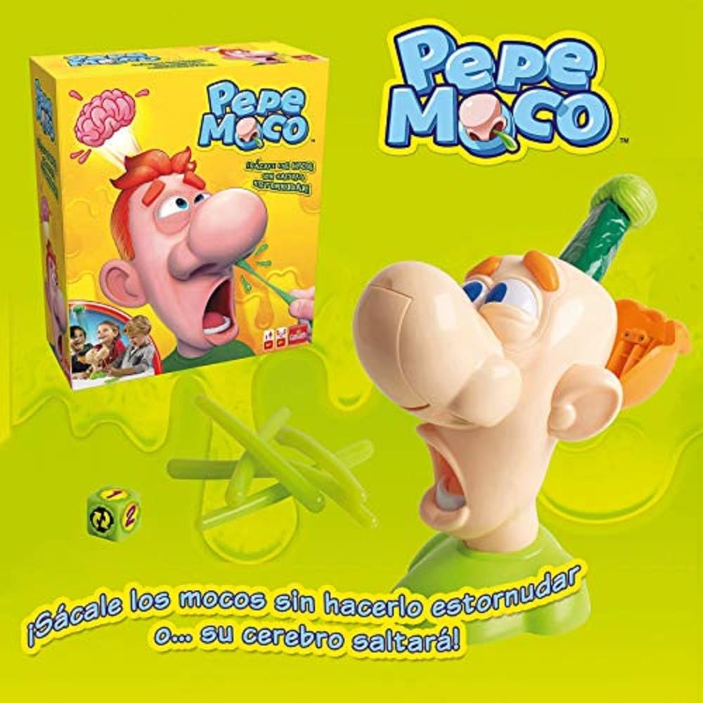 Goliath - PEPE MOCO - Divertido Juego de Mesa para Niños de 4 Años - Juego Infantil Con Mocos y Cerebros - Emoción y Risas Aseguradas - Regalo para Niños y para Reuniones Familiares - Version Español