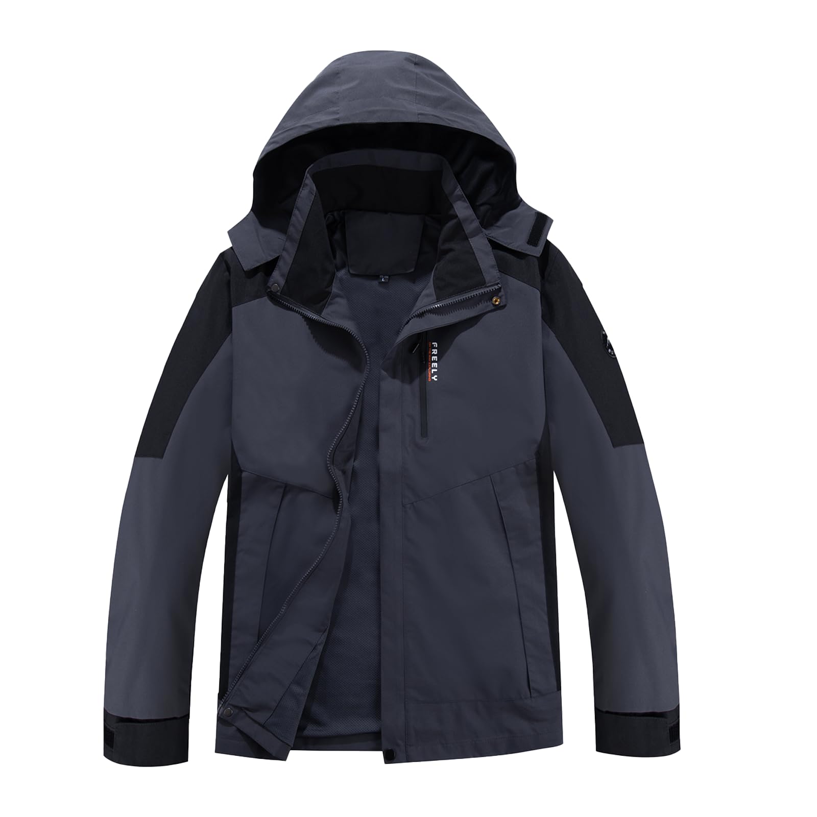 Ynport Crefreak Herren Outdoor Trenchcoat Regenmäntel Leichte Wasserdichte Trekkingjacke Winddichte Regenjacken mit Kapuze Shell Mountain Sport Jacke