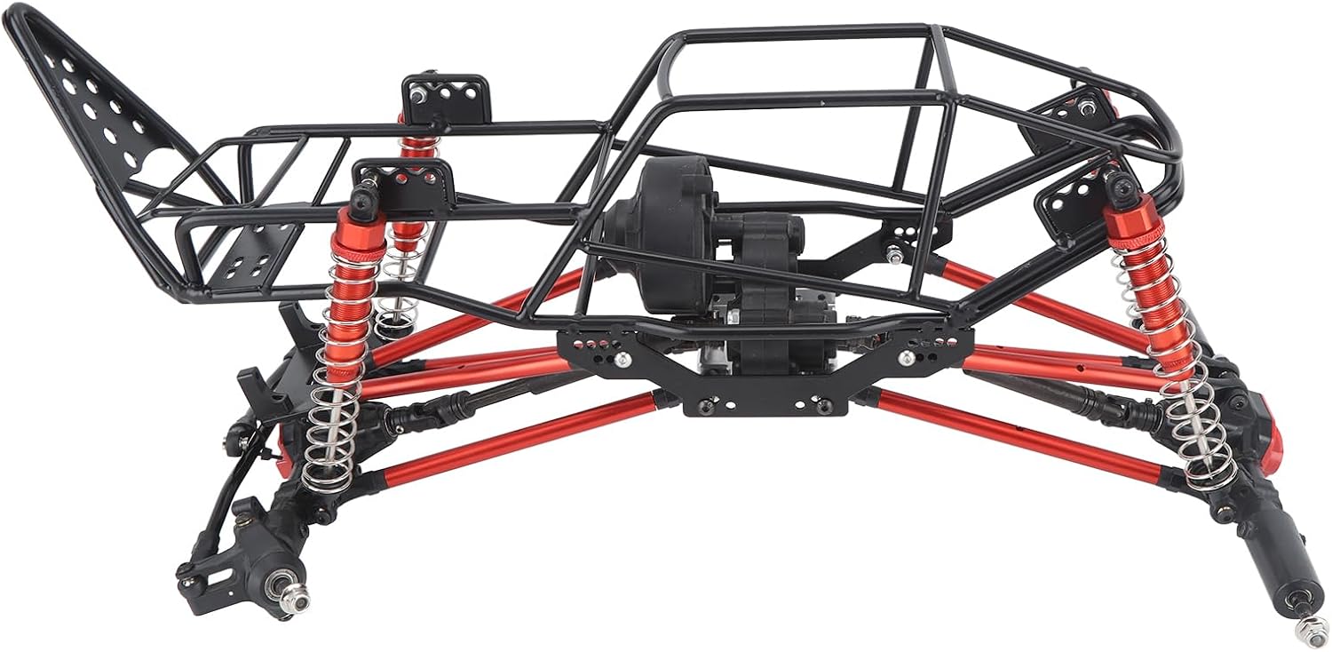 RC Car Roll Cage Replacement, RC Metal Roll Cage Full Tube Frame Body Chassis for AXIAL SCX10