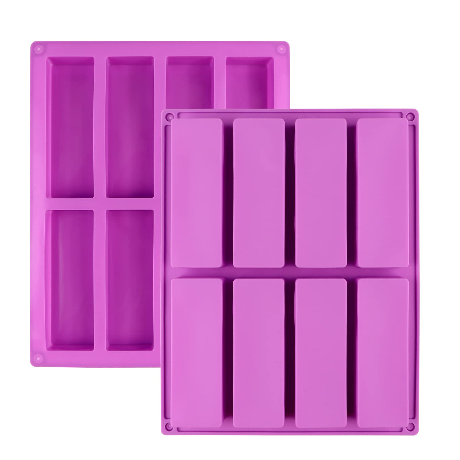 Stampo In Silicone Per Barrette Di Muesli - 2 Pezzi, 27x21.5 Cm Viola Per Dolci E Snack - Foto 8