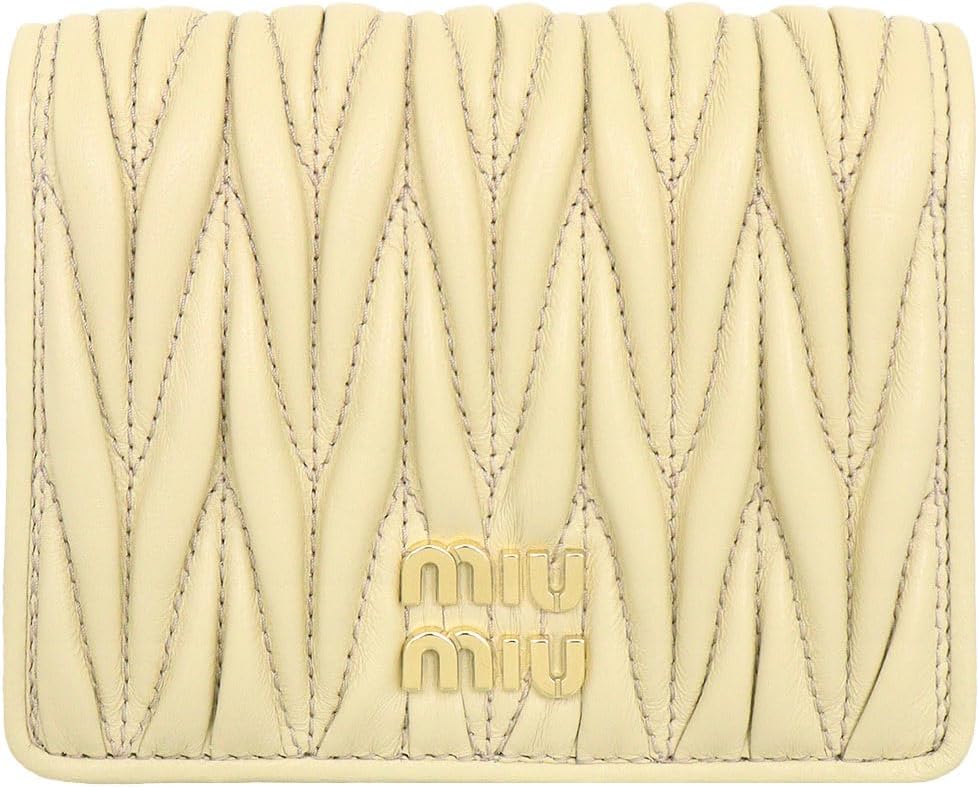 Amazon.co.jp: Miu Miu 5MV204 AFPP Leather Metal Logo Small