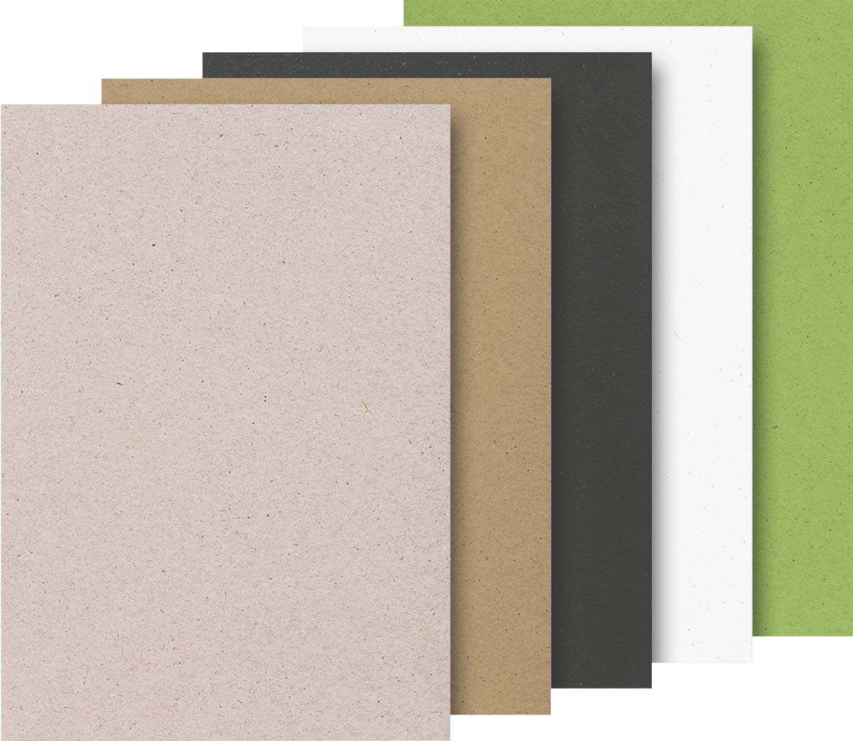 10 blocchi di cartone naturale Heyda, formato A4, 20 fogli Variopinto