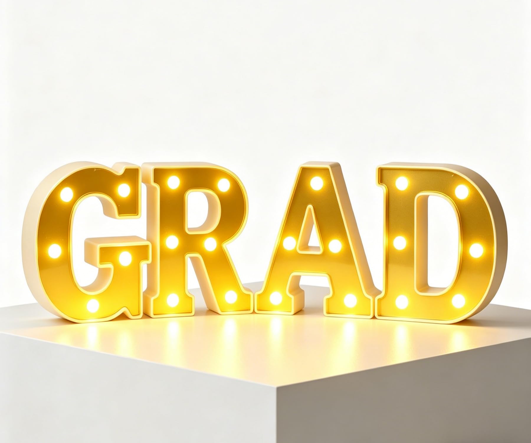 Custom LED Light Up Letters Luminous Signs Decorative Alphabet Lights Birthday Letter Sign for Bedroom, Graduation, Wedding, Birthday Party, Indoor Home Ornament(A-Z)