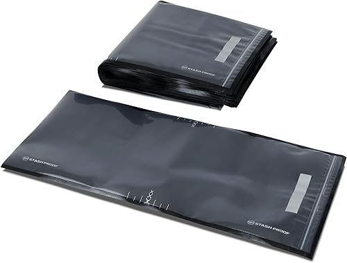 Miniatura 9 de Bolsas resellables con cierre al vacío de 11 x 24 pulgadas (50 unidades) de 5.5 mil (negro y transparente), sin BPA, de grado comercial, para