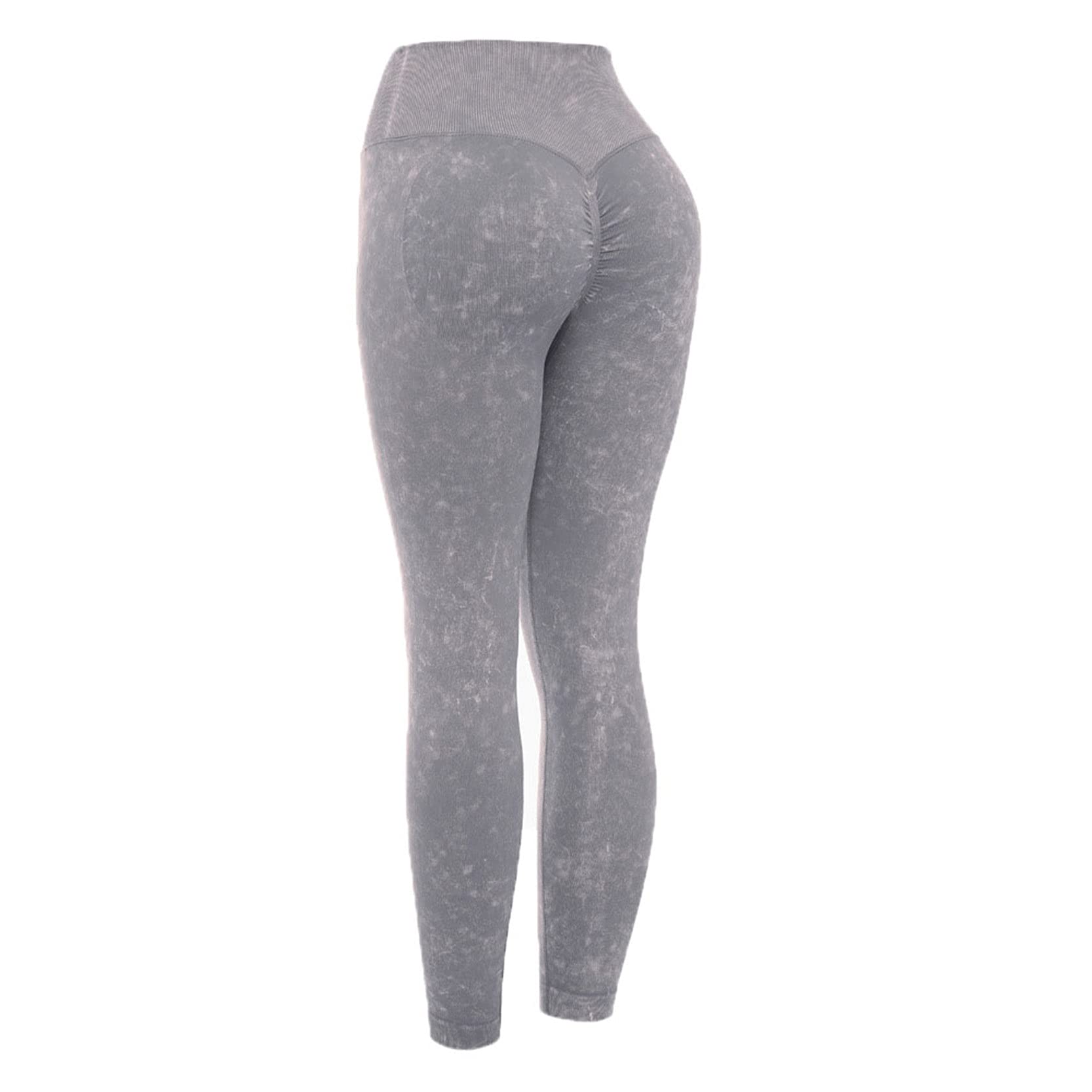legginsy do uprawiania sportu, na siłownię, Damska Retro Wysoka Talia Bezszwowe Tummy Control Legginsy 4 Way Stretch Butt Lift Skinny Yoga Spodnie Rajstopy sportowe Długie spodnie rozciągliwe sportowe