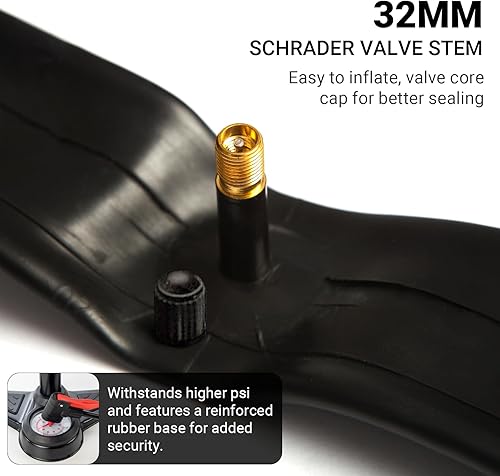 Miniatura 9 de CALPALMY Paquete de 2 tubos de bicicleta 700c, 700 x 3543c, válvula Schrader y válvula Prseta, compatible con 700x35C 700x36C 700x37C 700x38C