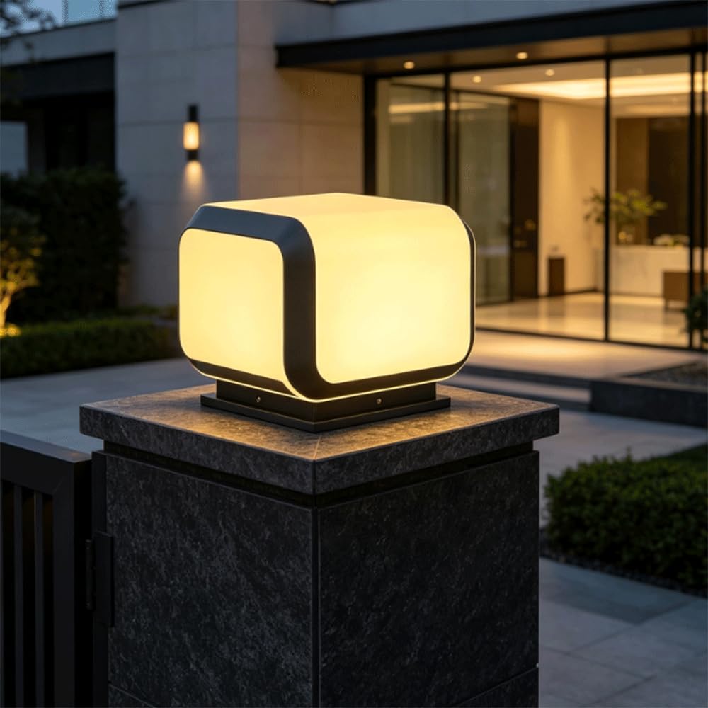 Lampada Da Esterno Classica Impermeabile Con Cablaggio Fisso, Resistente Alle Intemperie, Ideale Per Cancelli, Recinzioni, Cortili, Ville, Patii, Giardini E Paesaggi.
