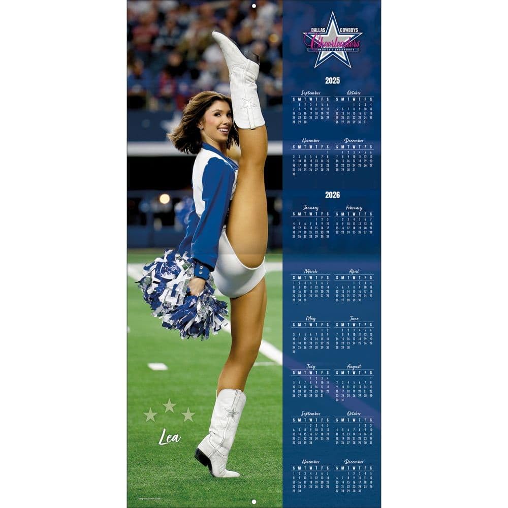 TURNER LICENSING Dallas Cowboys - Calendario da parete Sideline, 12 x 12, 16 mesi (26998011961)