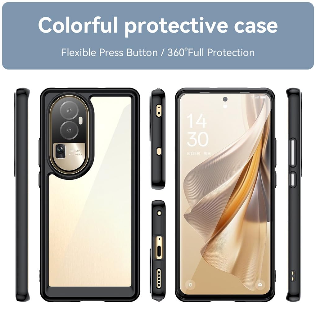 SEAHAI Cover per Oppo Reno 10 5G / Oppo Reno 10 PRO 5G, Ultra Sottile