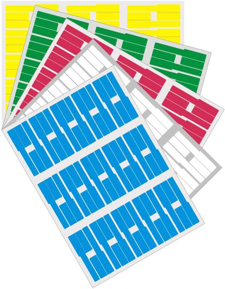 10 Sheets Cable Labels Waterproof SelfAdhesive Wire Labels Stickers Tear Resistant