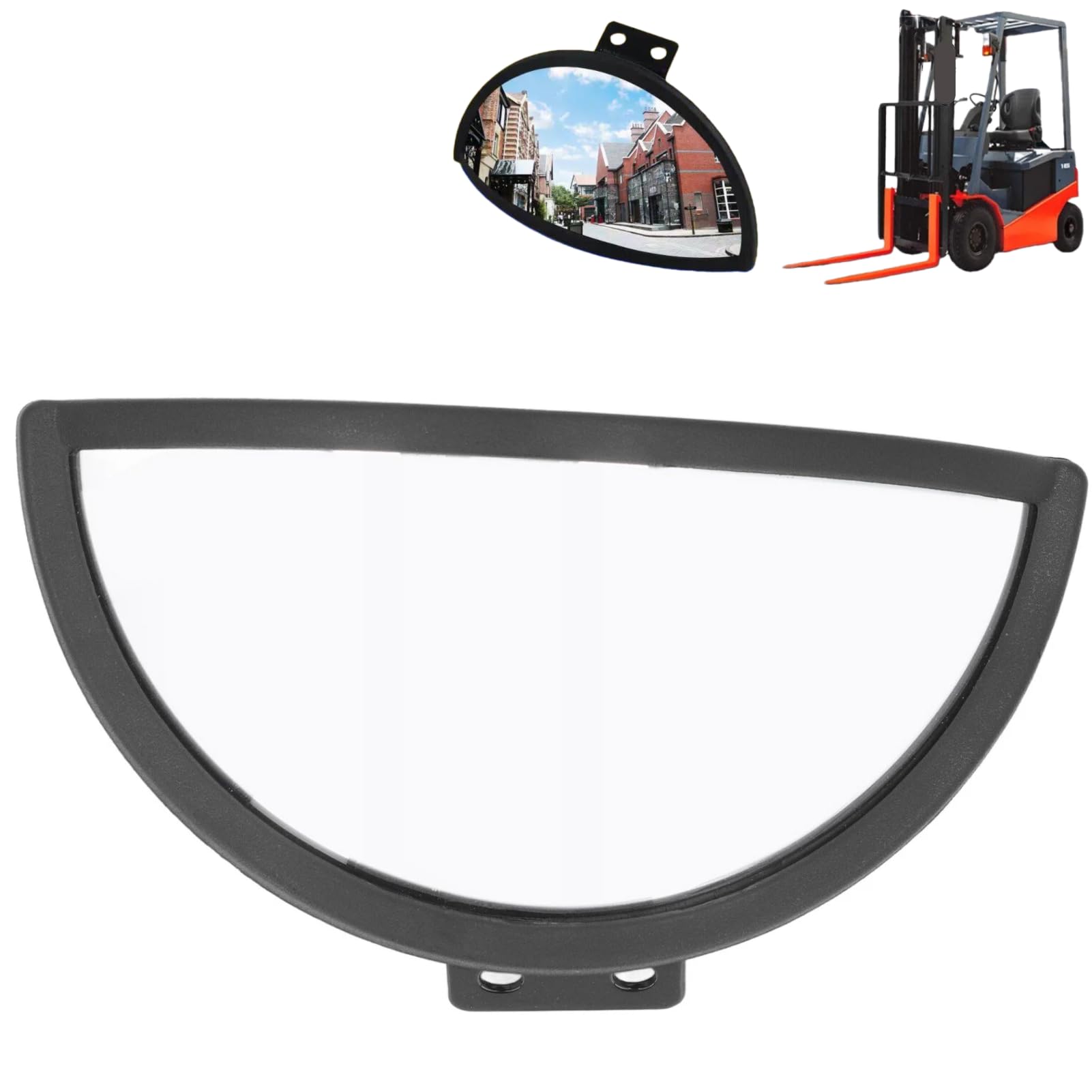 Rétroviseur Convexe ABS Et Verre, Large Gamme de Vision, Demi-dôme, Grand Angle, pour Chariot élévateur