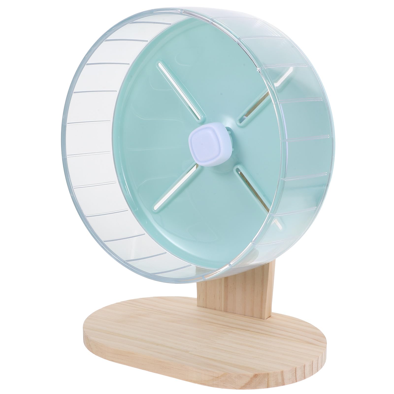 TOYANDONA Rueda de Ejercicio y Aumentar la Actividad Base Estable Silenciosa para Hámster de Abs y Madera Adecuado para Jaulas del Pequeño Animal