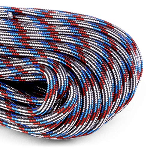 Image of Atwood Rope MFG 550 Paracord 100 Feet 7-Strand Core Nylon Parachute Cord Outside Survival Gear Made in USA | Lanyards, Bracelets, Handle Wraps, Keychain (Captain America)