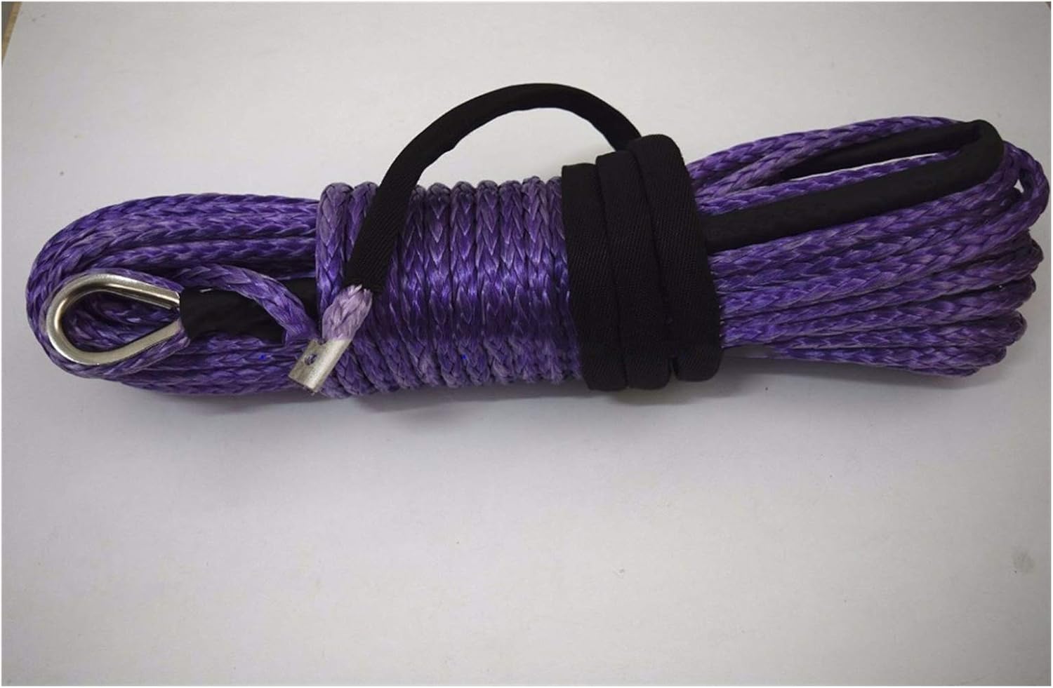 Purple 10mm*30m Synthetic Rope,ATV Winch Cable,Towing Rope,Synthetic Winch Rope,Boat Winch Rope