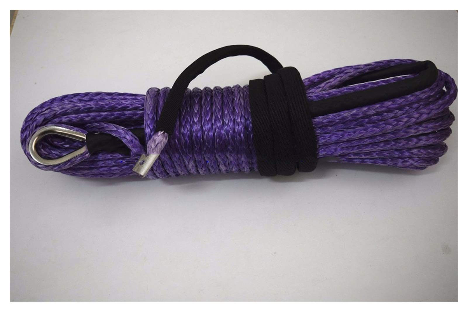 Winch Rope, Purple 10mm*30m Synthetic Rope,ATV Winch Cable,Towing,Boat