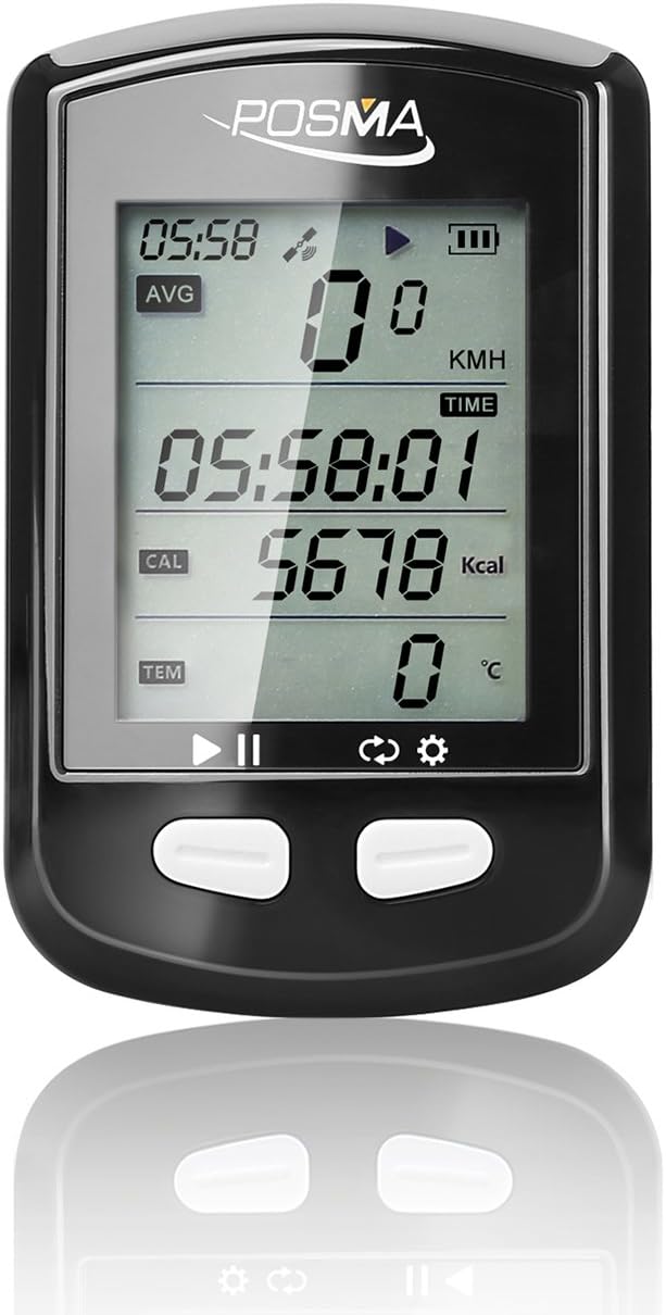 POSMA DB2 Bluetooth GPS Cycling Bike Computer Speedometer Odometer