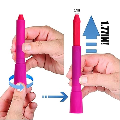 Miniatura 4 de 12 piezas de pintura facial y corporal que brilla en la luz negra, fluorescente, neón UV, para Halloween, club, maquillaje, Navidad, fiesta, kit de