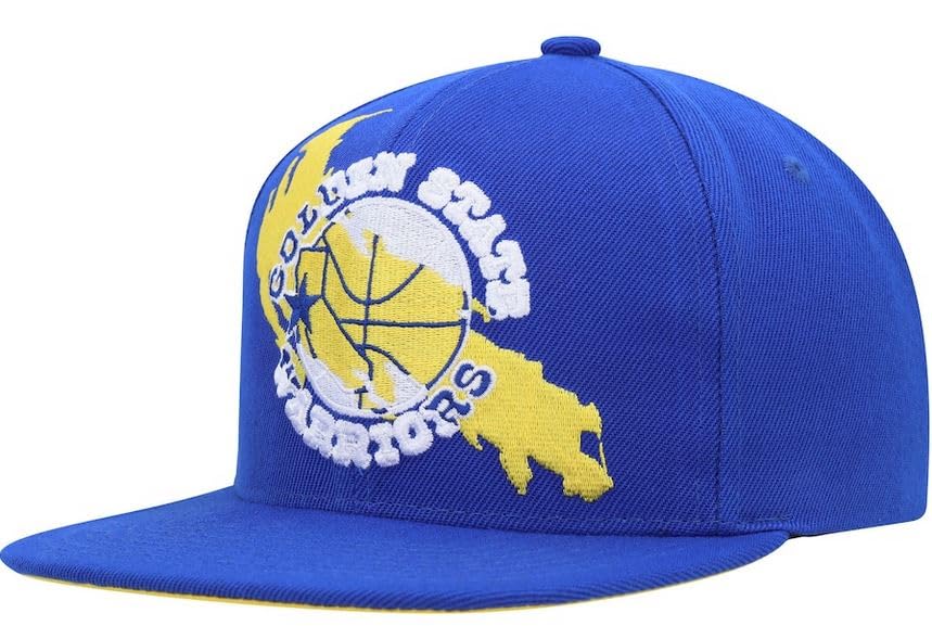 Mitchell & Ness Gorra Snapback Golden State Warriors Azul miniatura 3