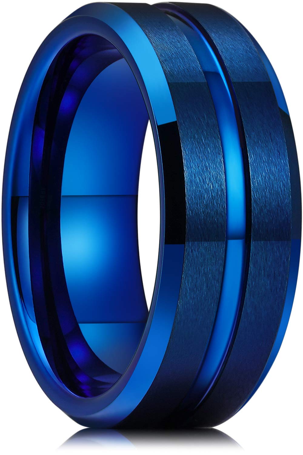 King Will Tungsten Carbide Wedding Band for Men Size 4-16