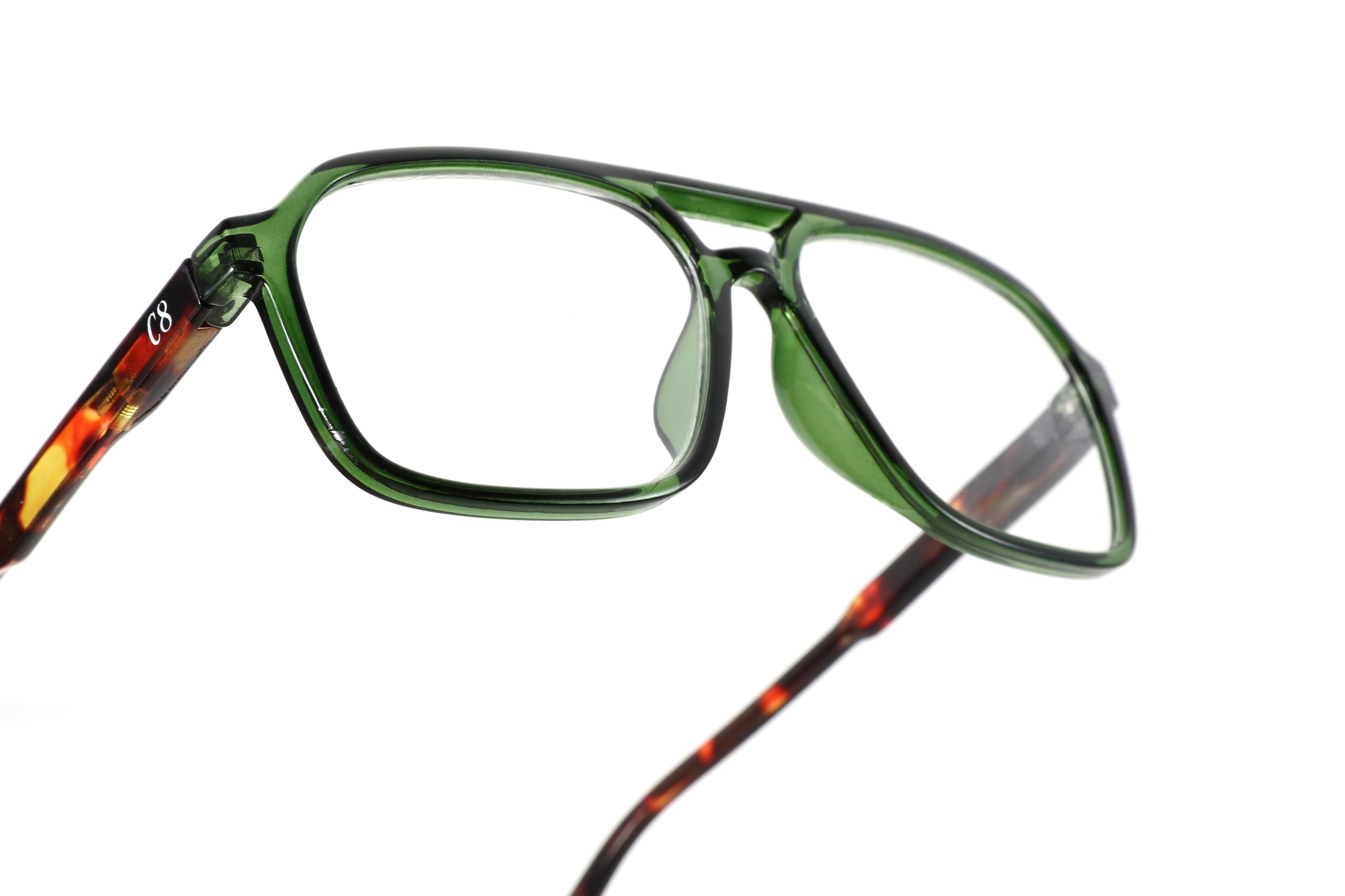 Zielone okulary do czytania Power żółw +2,00, Żółw zielony, 2 Diottria