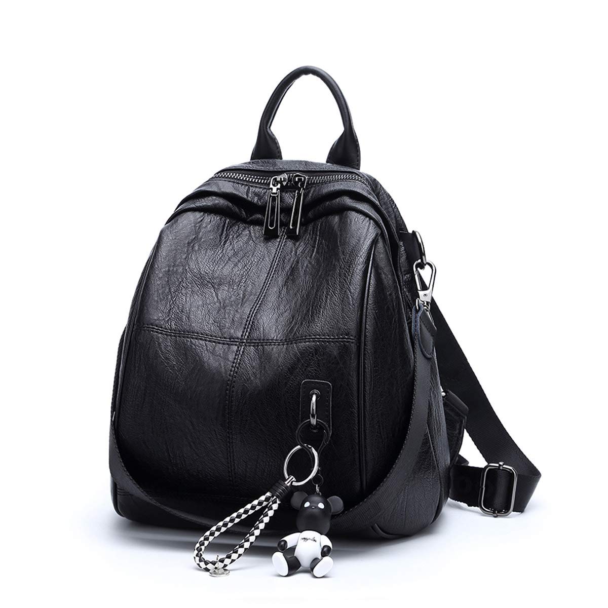 BUKESIYI Donna Borsa Zaino Elegante Zainetto Borse a Tracolla Zaini Antifurto Zainetti 2023 PU Pelle CCIT78302 Nero