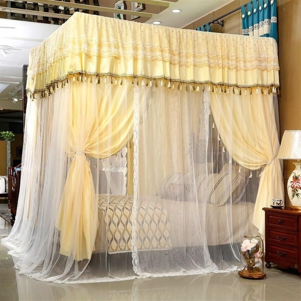 YWSXHS DoubleLayer Bed Canopy with Bed Curtains & Mosquito