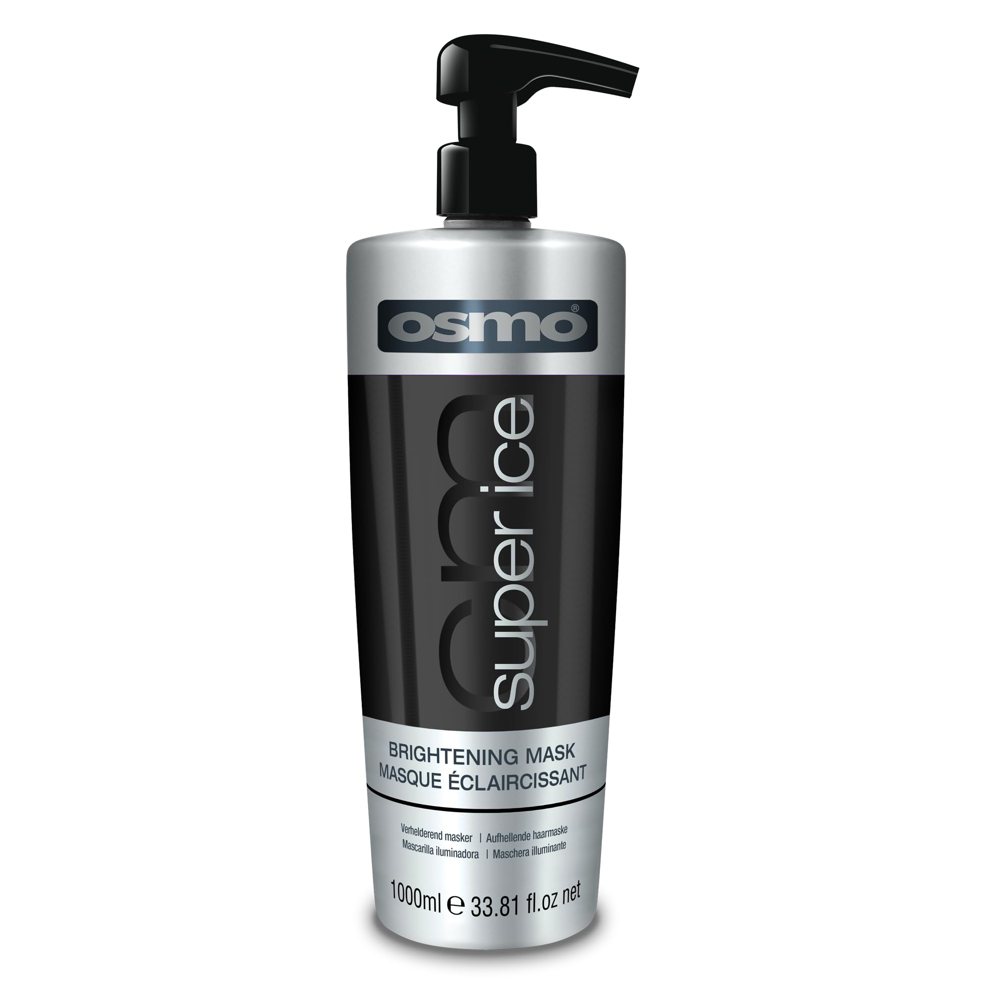OSMO Super Ice Shampoo 1000 ml | Black Pigment Toning Shampoo for Blonde & Bleached Hair – Nourishes, Neutralises Brassy Yellow Tones | Vegan & Sulphate-Free