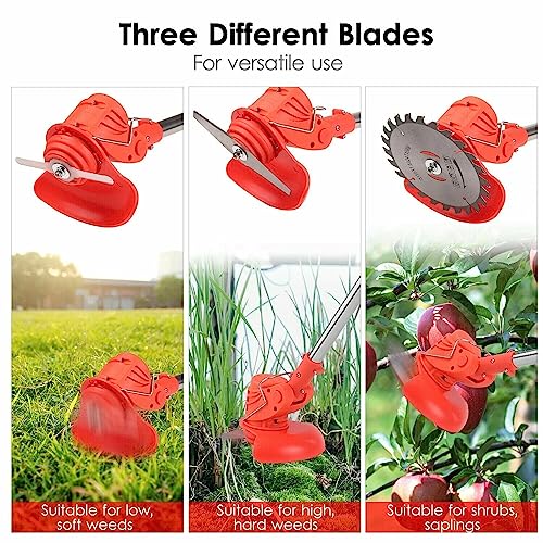 image for OWEITE String Trimmer Cordless Weed Wacker, 12V Power Grass Trimmer wi