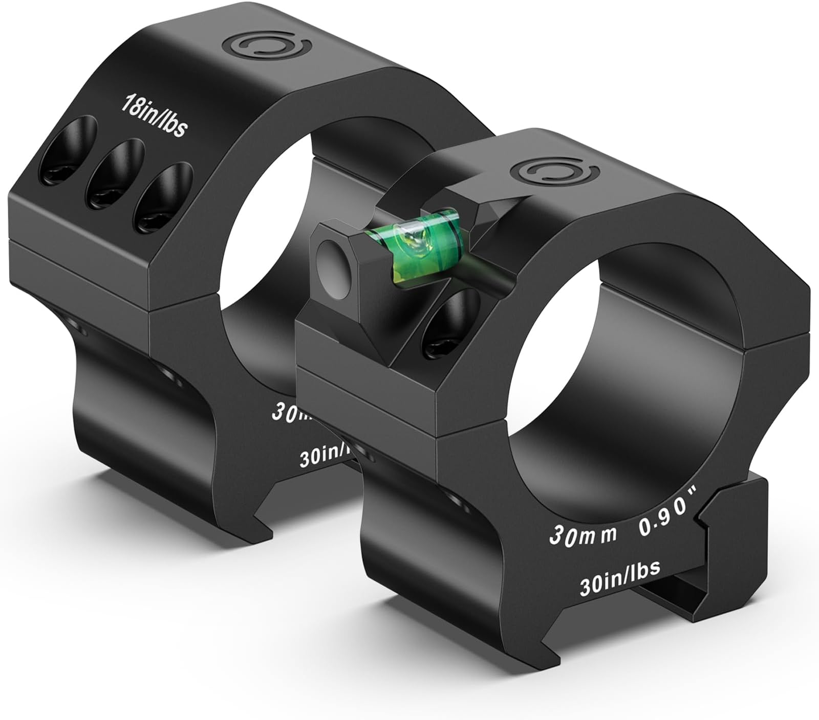 CVLIFE Scope Rings - Precision Scope Mount with Level Bubble for Picatinny Rails - 2 Pieces