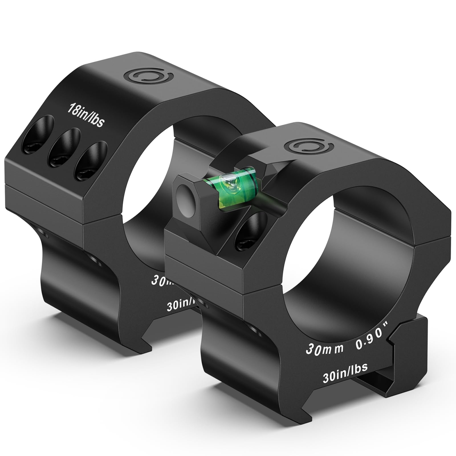 CVLIFE Scope Rings - Precision Scope Mount with Level Bubble for Picatinny Rails - 2 Pieces