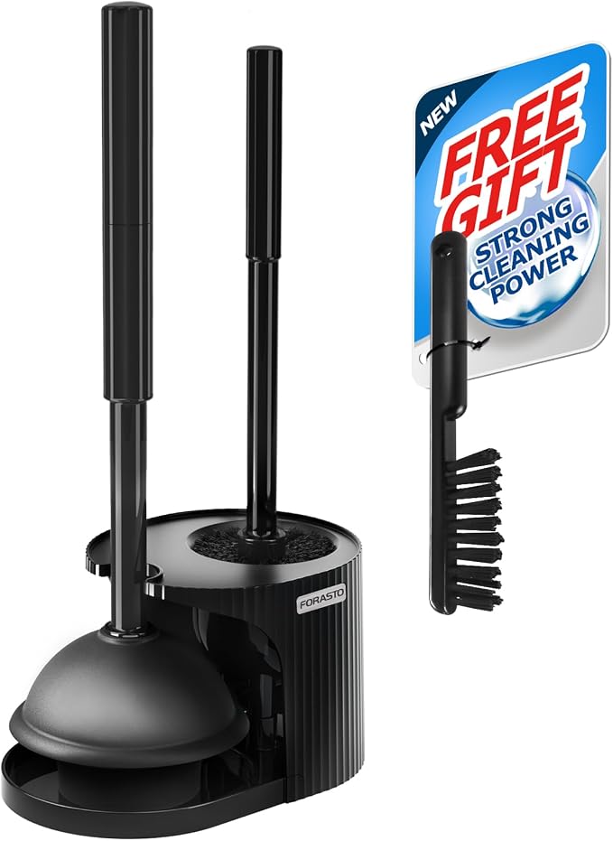 2 in 1 Toilet Plunger and Brush Set