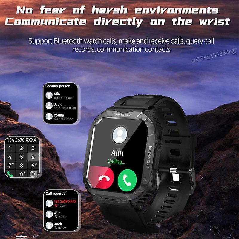 V50 Smart Watch 1.8 "Uomini Bt Chiamata Bracciale Grande Batteria Multiplo Sport All'aria Aperta Smartwatch Monitoraggio Della Salute Fitness