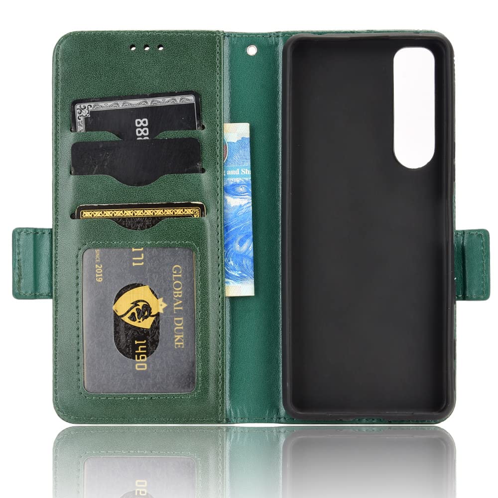 Kukoufey Custodia per Sony Xperia 5 III 5G XQ-BQ52 XQ-BQ62 XQ-BQ72 Custodia in Pelle Case Cover,Cover per Sony Xperia 5 III,Custodia per Sony Xperia 5 III Cabina telefonica Case Blue