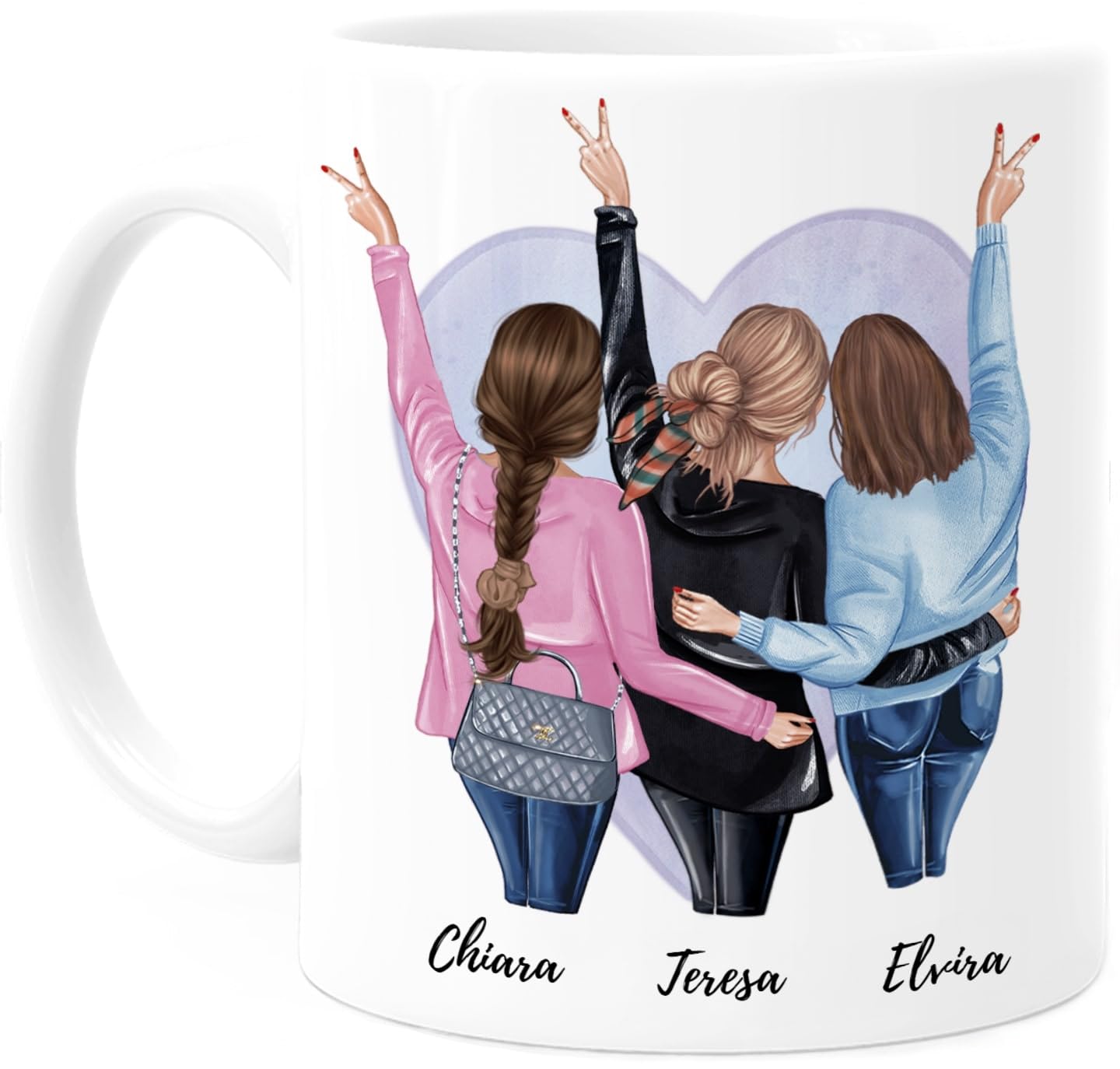 Borsetta in Juta Personalizzata con Nome e Iniziale – Idea Regalo per Lei, Amiche, Compleanno