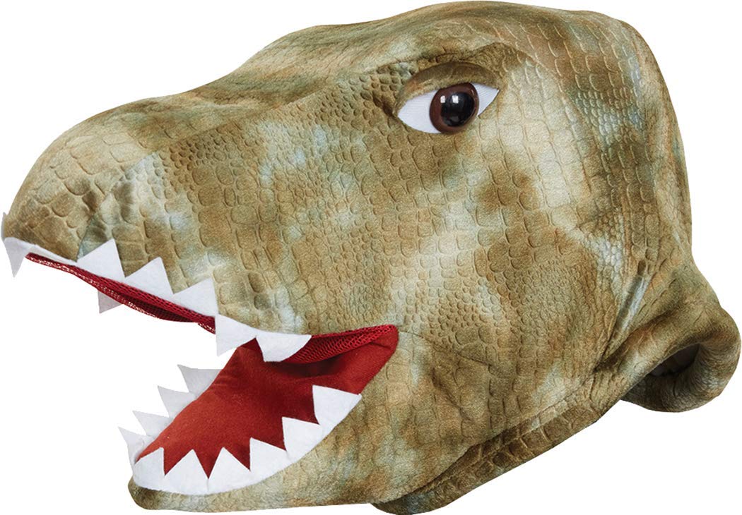 Bristol Novelty BM560 Dinosaur Mascot Mask, green, One Size