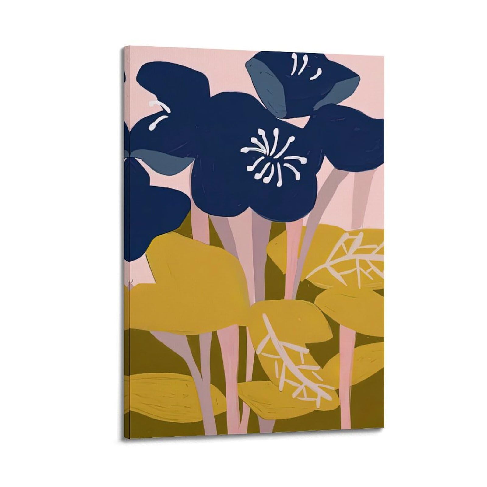 DLJGDS Simple Art Plant Poster Illustration Morning Glory Decorative Painting Canvas Wall Posters And Modern Family Bedroom Decor 24x36inch(60x90cm)