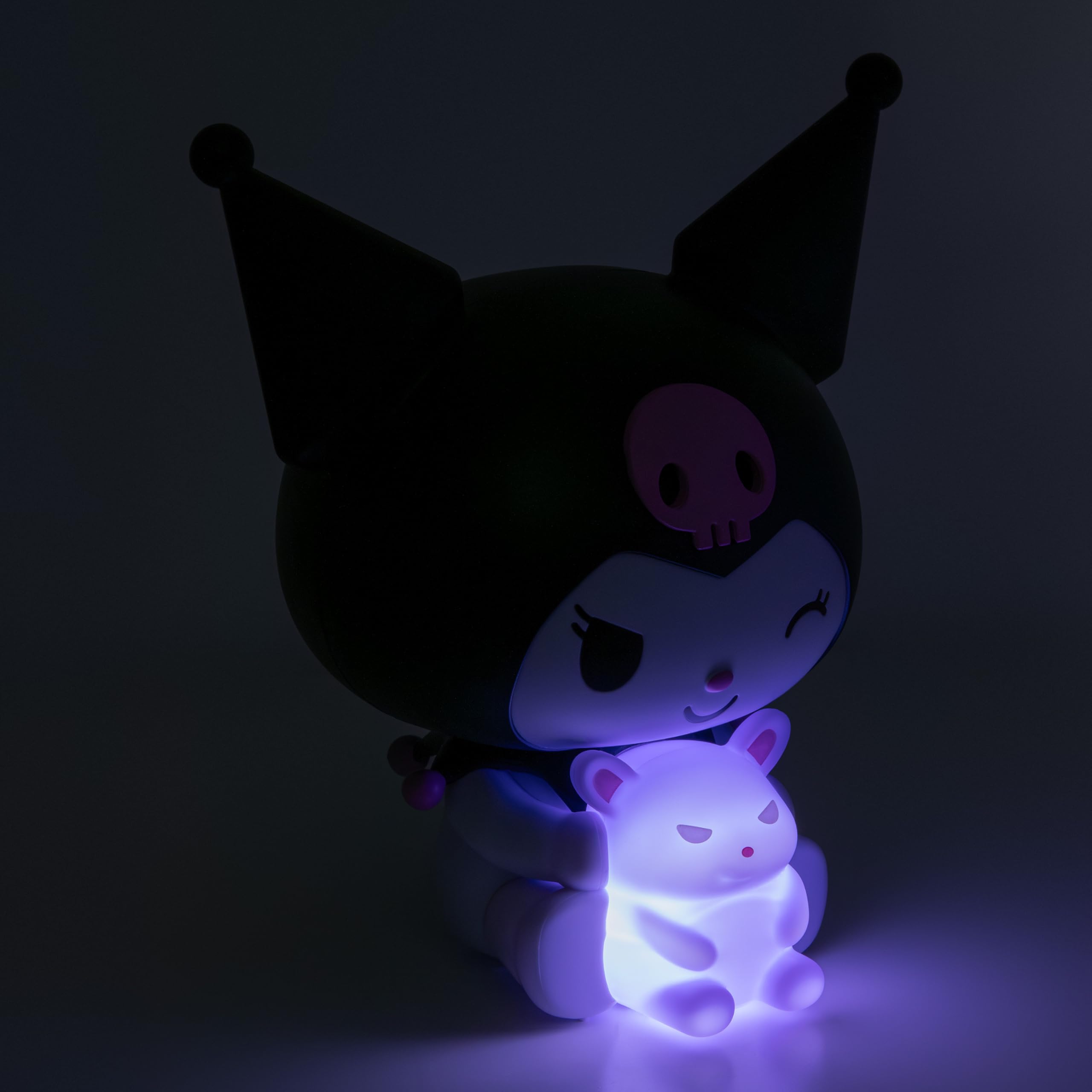 Paladone - Lampada notturna 3D Kuromi GloBuddies, alimentata a batteria, regalo per i fan di Hello Kitty, licenza ufficiale Sanrio