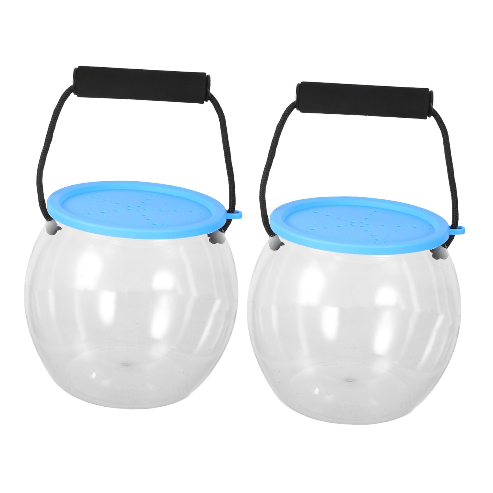 Seau à poissons transparent en plastique léger TOYANDONA x2